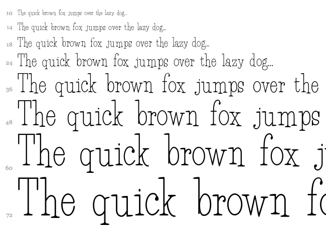 HFF Light Petals font waterfall
